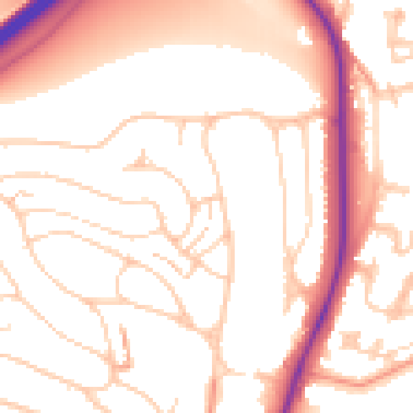 Daytime road noise heatmap for BN1 5EN