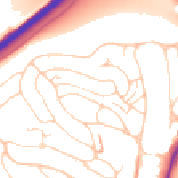 Daytime road noise heatmap for BN1 5GB