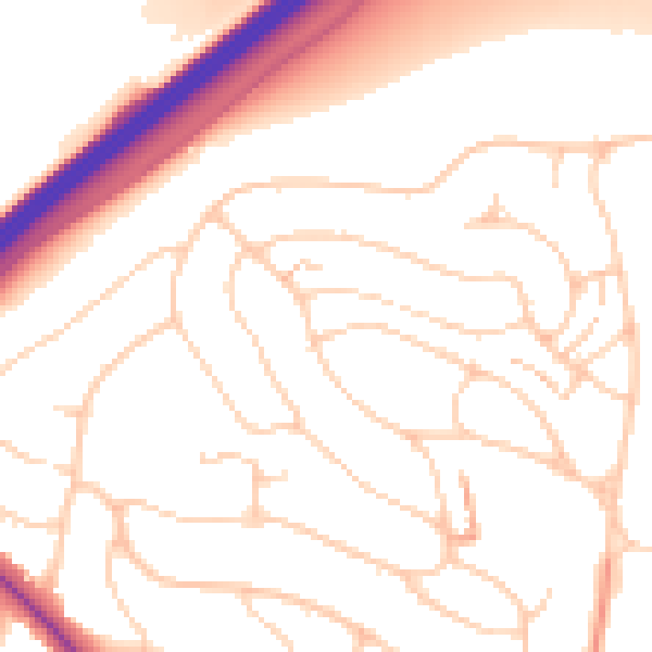 Daytime road noise heatmap for BN1 5GP
