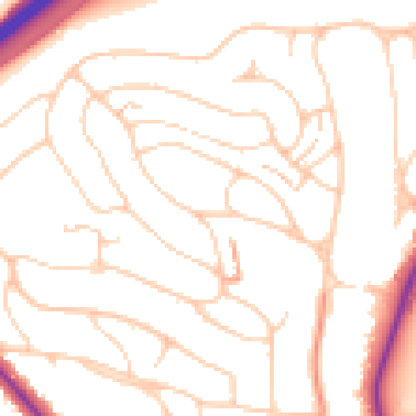 Daytime road noise heatmap for BN1 5GQ