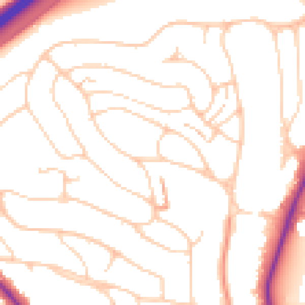 Daytime road noise heatmap for BN1 5GR