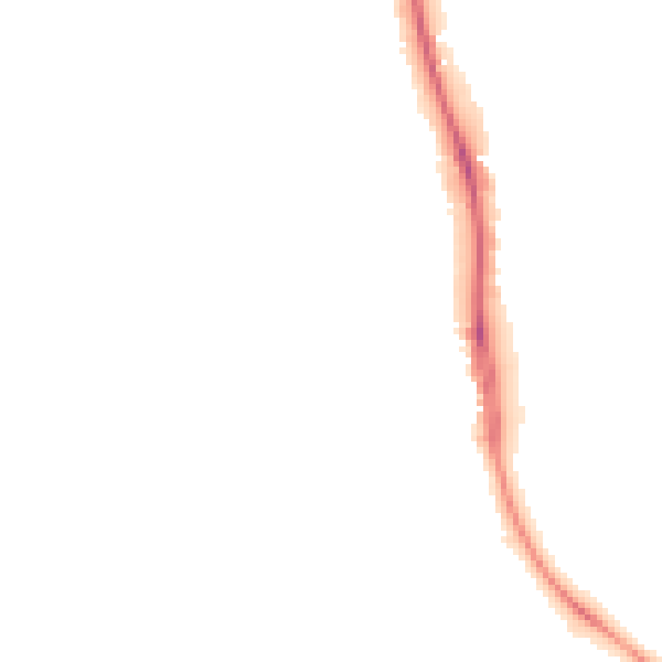 Night-time road noise heatmap for BN1 5NJ
