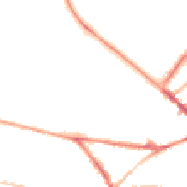 Night-time road noise heatmap for BN1 5PP