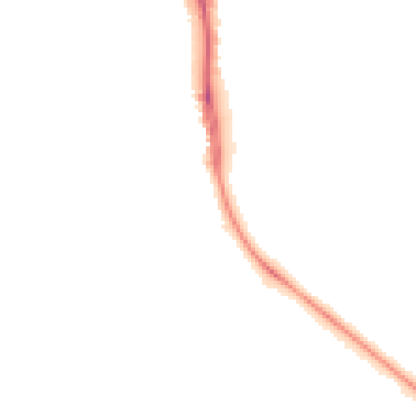 Night-time road noise heatmap for BN1 6DS