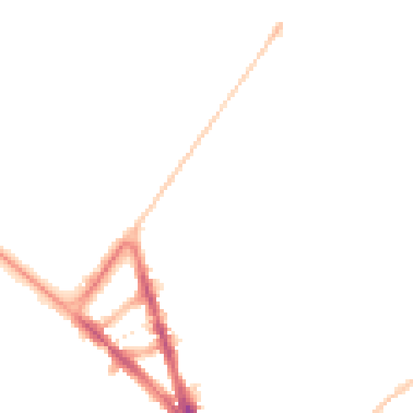 Night-time road noise heatmap for BN1 6EB