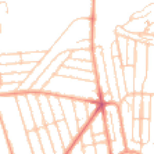 Daytime road noise heatmap for BN1 6JP