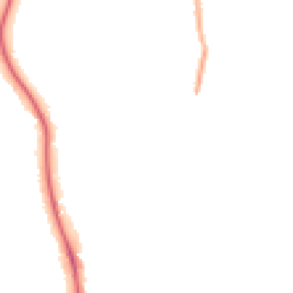 Night-time road noise heatmap for BN1 6PY