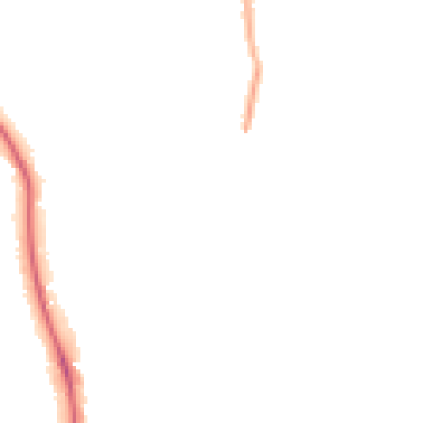 Night-time road noise heatmap for BN1 6QE