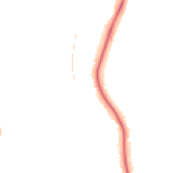 Night-time road noise heatmap for BN1 6XP