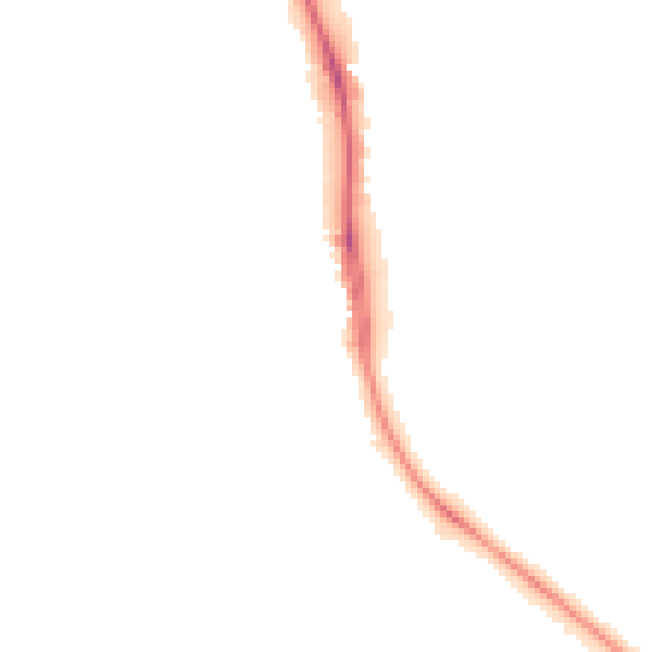 Night-time road noise heatmap for BN1 6XU