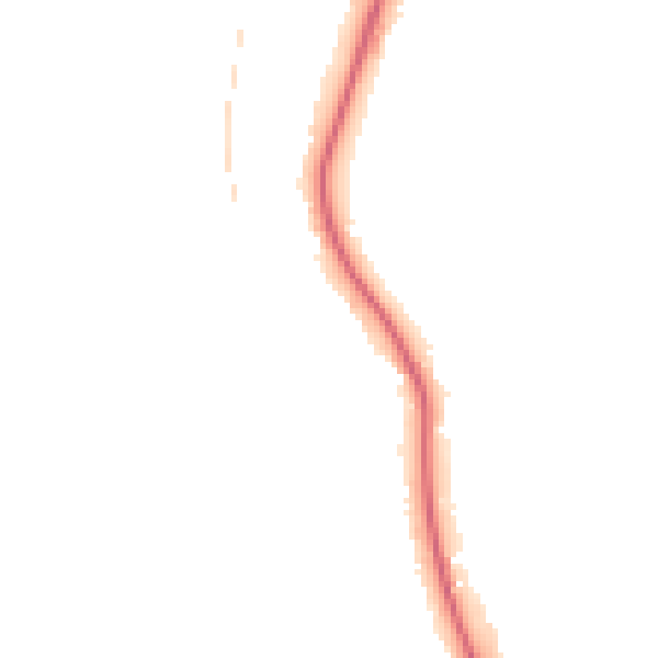 Night-time road noise heatmap for BN1 6YG