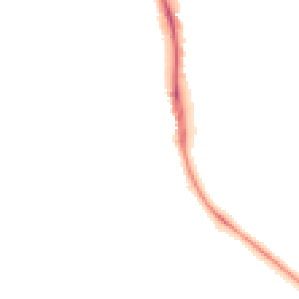 Night-time road noise heatmap for BN1 6ZD