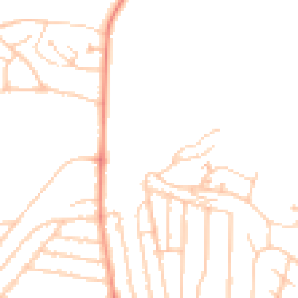 Daytime road noise heatmap for BN1 7HZ