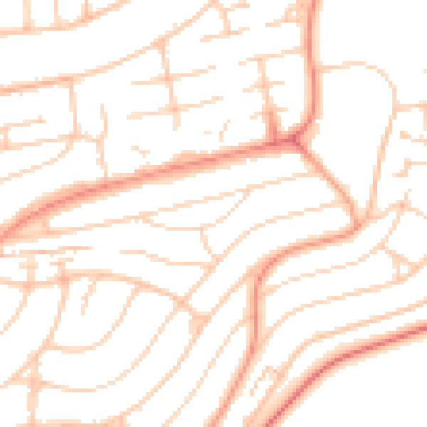 Daytime road noise heatmap for BN1 8DN