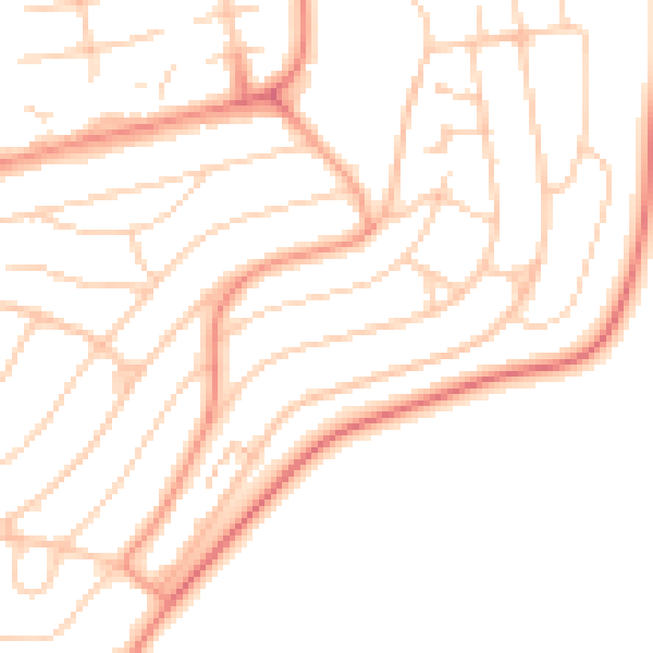 Daytime road noise heatmap for BN1 8FF