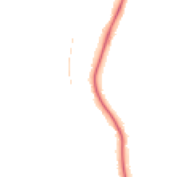 Night-time road noise heatmap for BN1 8PU