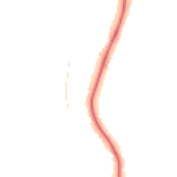 Night-time road noise heatmap for BN1 8QU