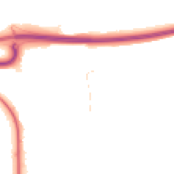 Night-time road noise heatmap for BN1 8UE