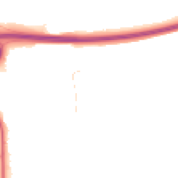 Night-time road noise heatmap for BN1 8UG