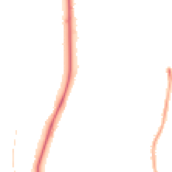 Night-time road noise heatmap for BN1 8WD