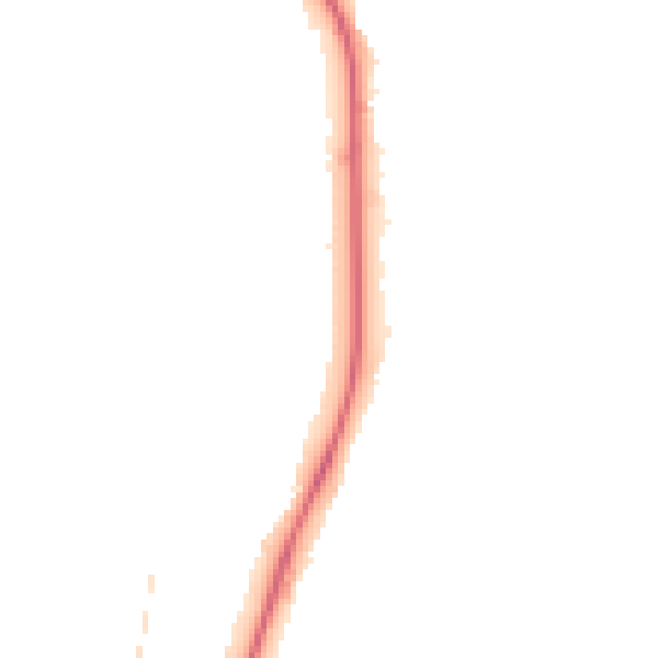 Night-time road noise heatmap for BN1 8XA