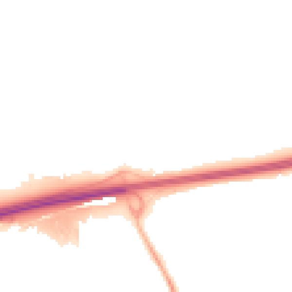 Night-time road noise heatmap for BN1 9PE