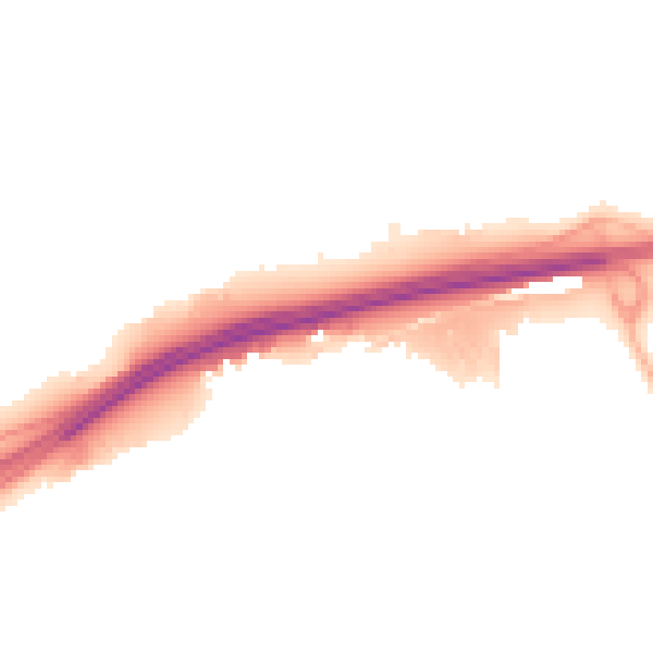 Night-time road noise heatmap for BN1 9SD