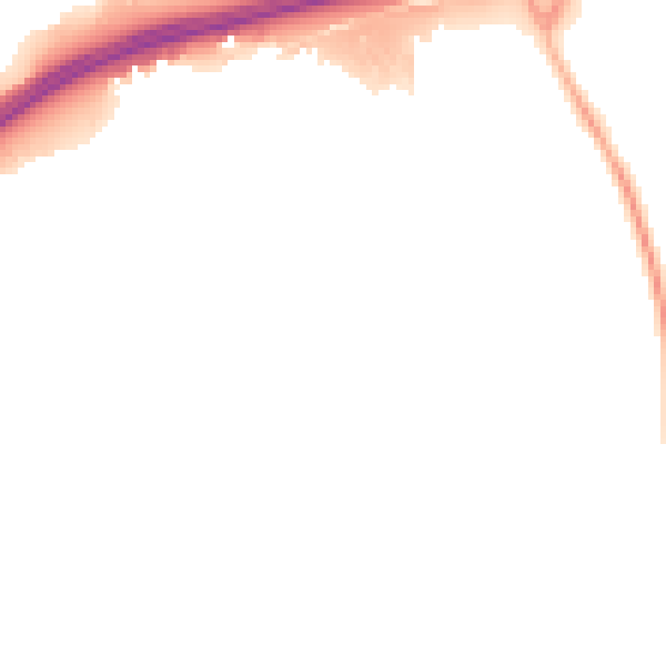 Night-time road noise heatmap for BN1 9SF
