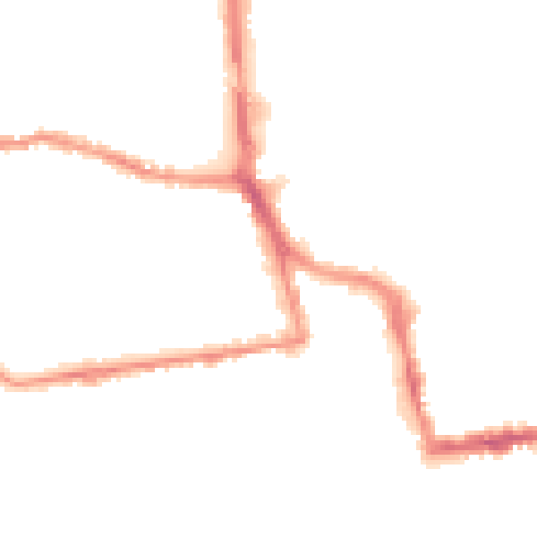 Night-time road noise heatmap for BN11 1HW