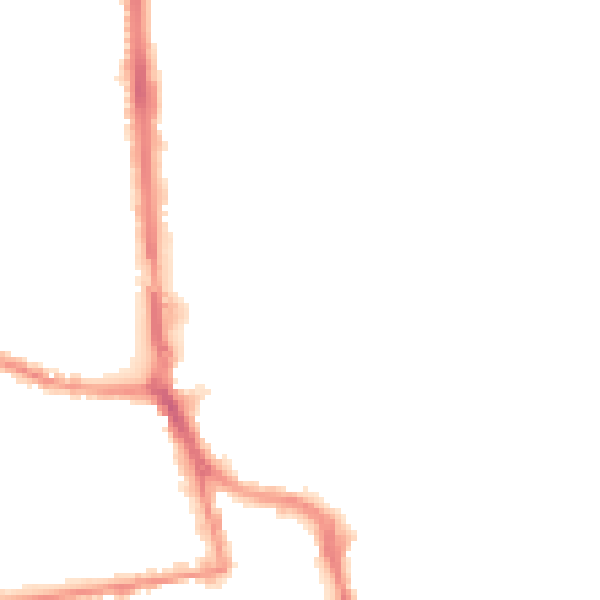 Night-time road noise heatmap for BN11 1LA