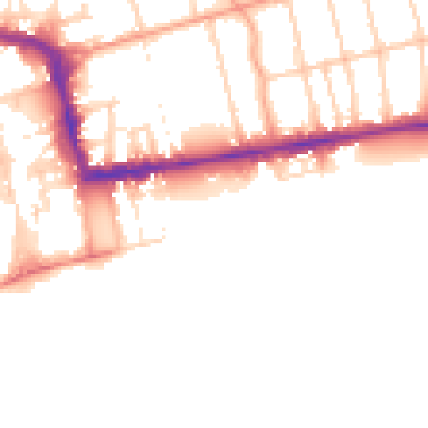 Daytime road noise heatmap for BN11 2FG