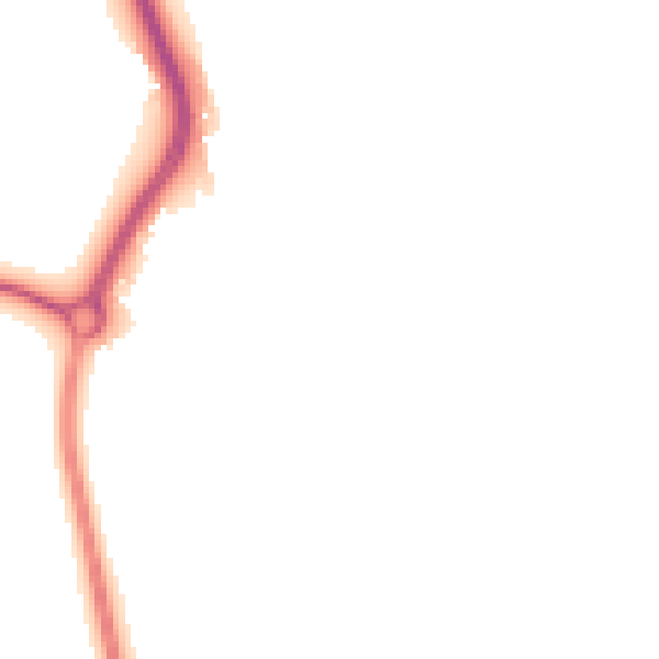 Night-time road noise heatmap for BN14 0EW