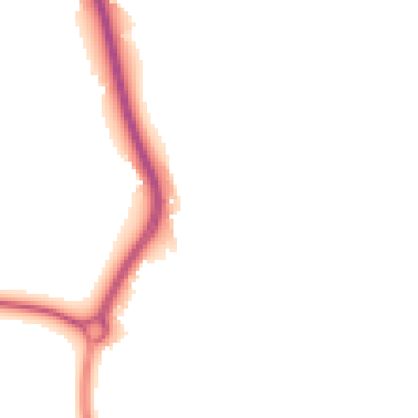 Night-time road noise heatmap for BN14 0TJ