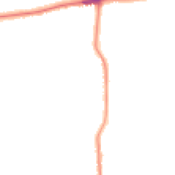 Night-time road noise heatmap for BN14 7NN