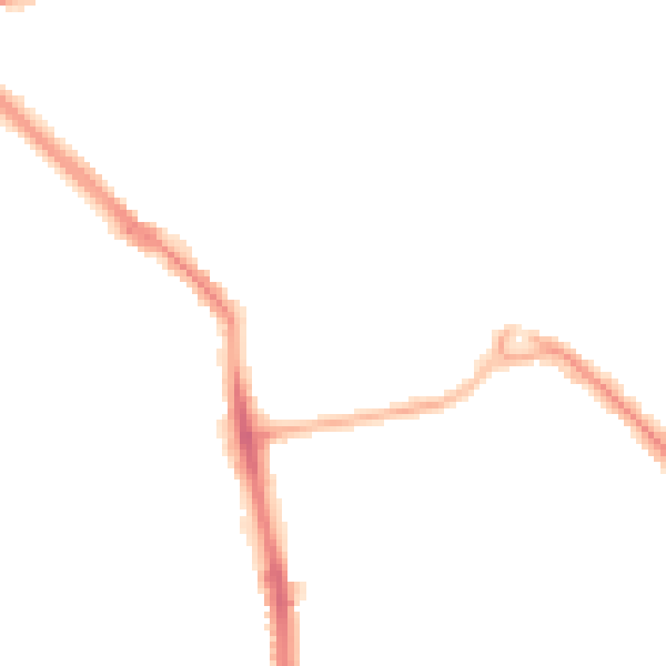 Night-time road noise heatmap for BN14 9AE