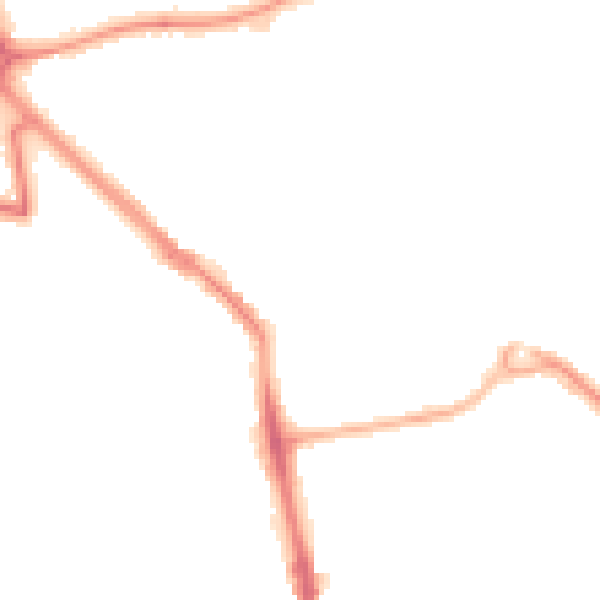 Night-time road noise heatmap for BN14 9LP