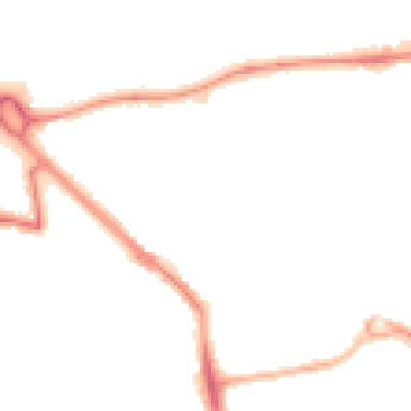 Night-time road noise heatmap for BN14 9LQ