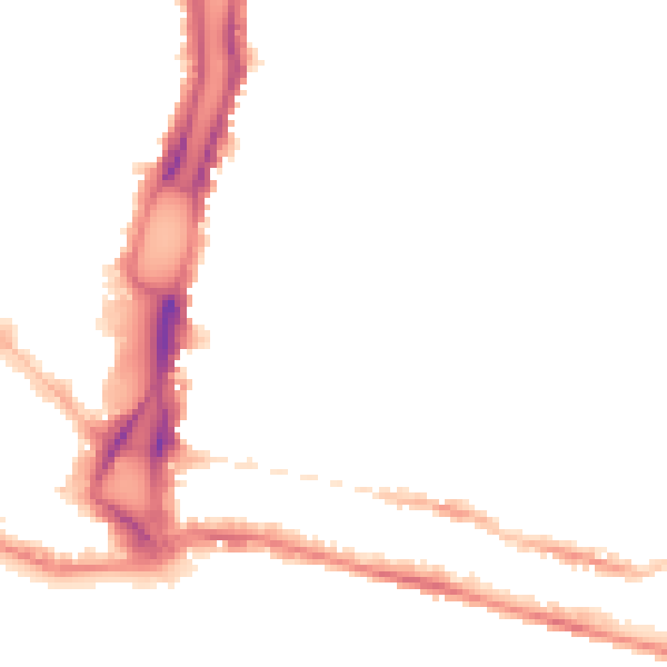 Night-time road noise heatmap for BN2 0AU