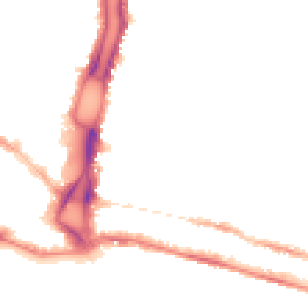 Night-time road noise heatmap for BN2 0AW