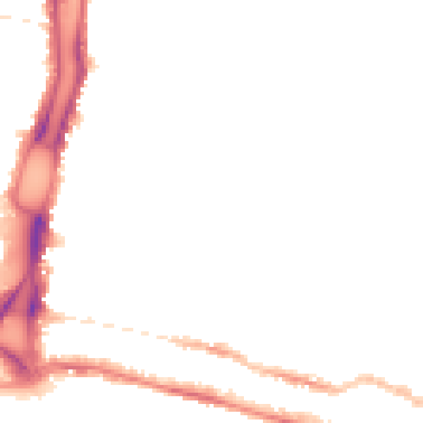 Night-time road noise heatmap for BN2 0DA