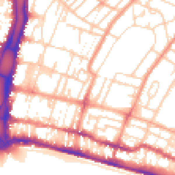 Daytime road noise heatmap for BN2 0GA