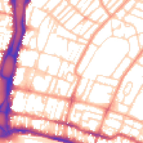 Daytime road noise heatmap for BN2 0GT