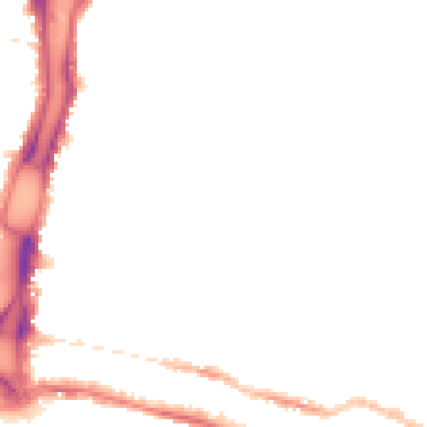 Night-time road noise heatmap for BN2 0GT