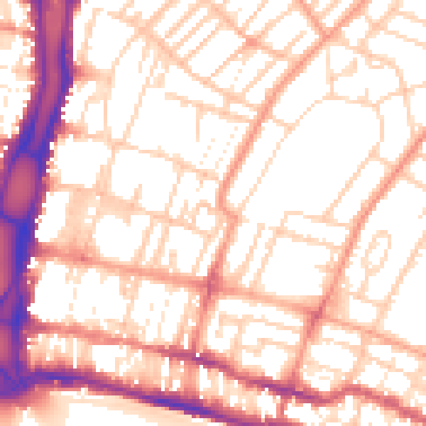 Daytime road noise heatmap for BN2 0GU