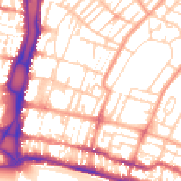 Daytime road noise heatmap for BN2 0HD