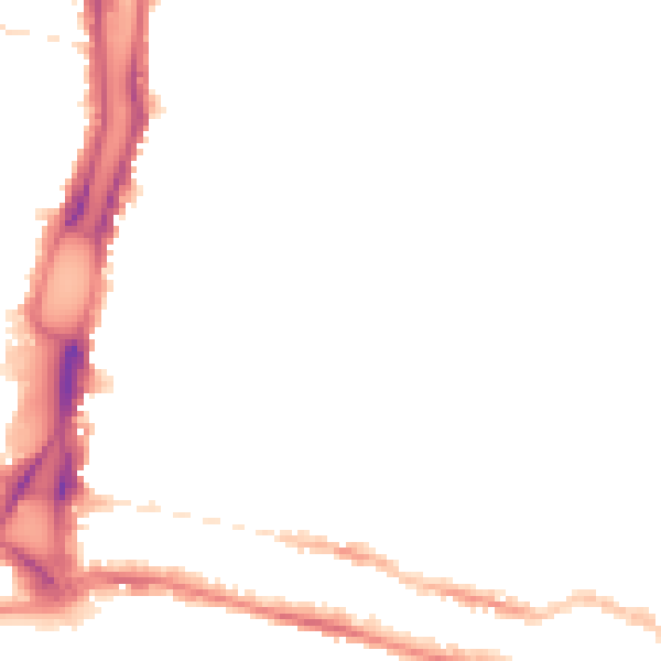 Night-time road noise heatmap for BN2 0HD