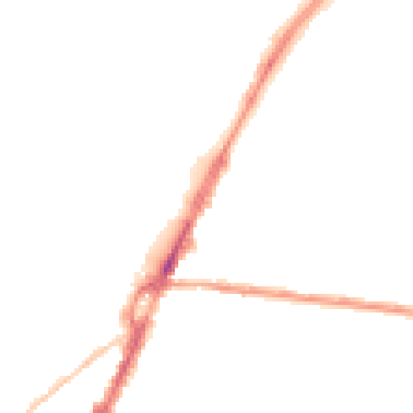 Night-time road noise heatmap for BN2 4AD