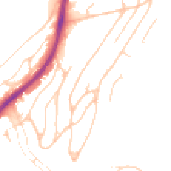 Daytime road noise heatmap for BN2 4TN