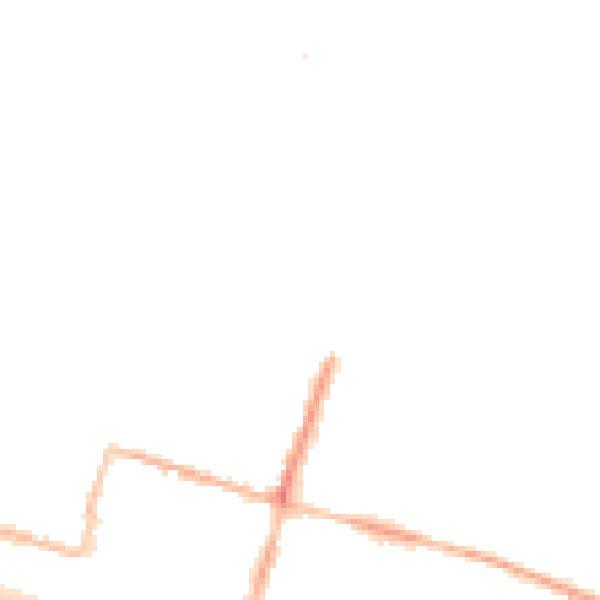 Night-time road noise heatmap for BN2 5GL