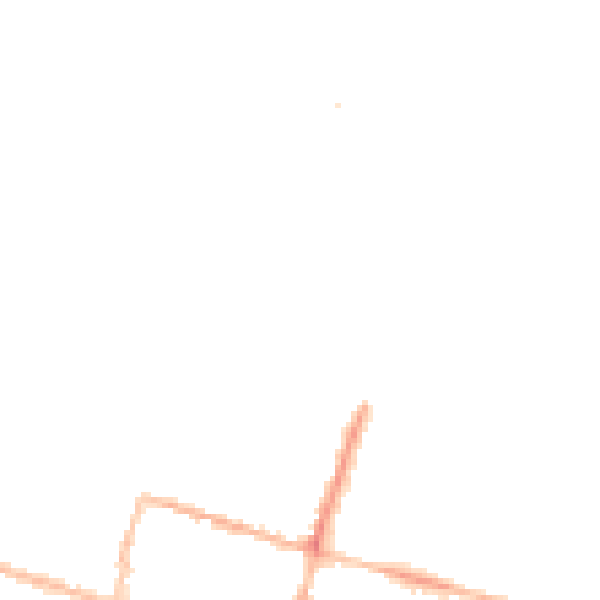 Night-time road noise heatmap for BN2 5GS